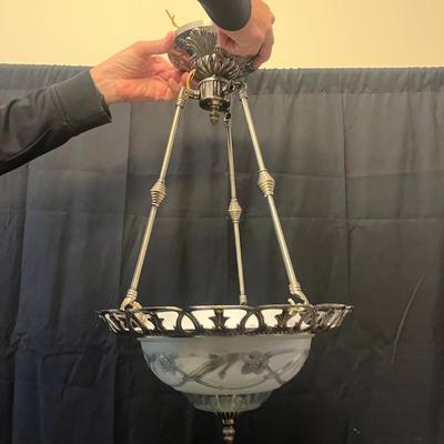 Metal & Glass Hanging Light (G-MG)