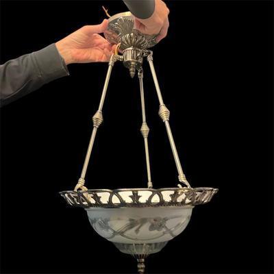 Metal & Glass Hanging Light (G-MG)