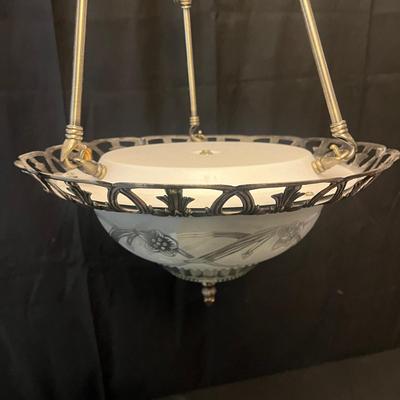 Metal & Glass Hanging Light (G-MG)