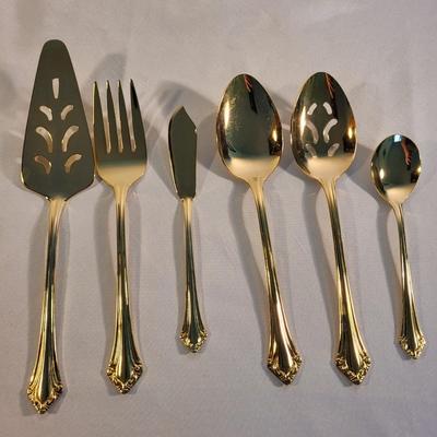 Roger Bros. 54 Piece Gold Plate Flatware (K-EL)
