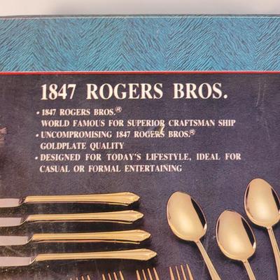 Roger Bros. 54 Piece Gold Plate Flatware (K-EL)