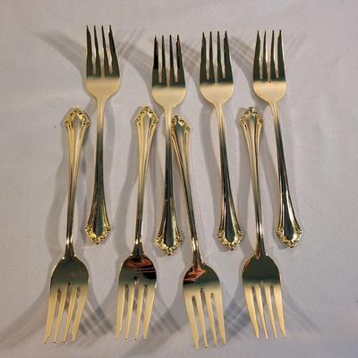 Roger Bros. 54 Piece Gold Plate Flatware (K-EL)