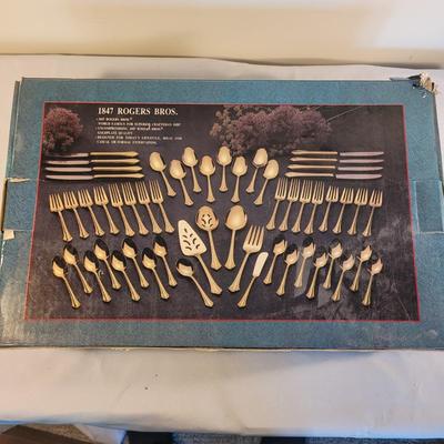 Roger Bros. 54 Piece Gold Plate Flatware (K-EL)