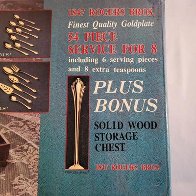 Roger Bros. 54 Piece Gold Plate Flatware (K-EL)