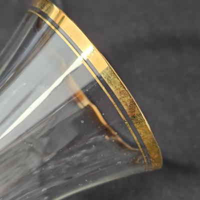 Mikasa Gold Rimmed Water Glasses & Champagne Flutes (K-JS)