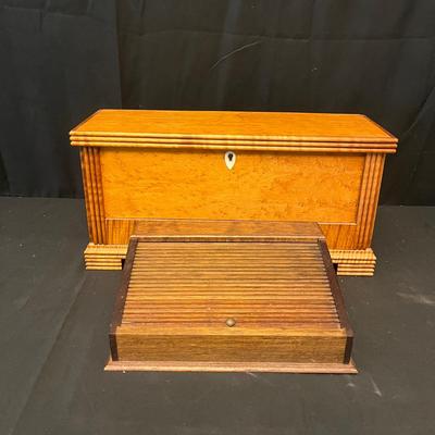 Two Wooden Jewelry Boxes (G-MG)