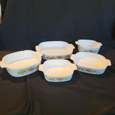 Spice of Life Corning Ware Dishes and Vintage Pyrex (K-EL)