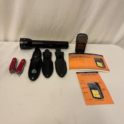 Garmin Etrex, Throwing Knives & Swiss Army Knives (G-MG)