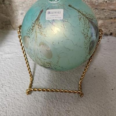 Sale Photo Thumbnail #101: Gorgeous Hand Blown Art Glass Balls made by Borowski Poland.