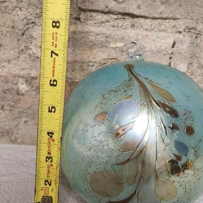 Sale Photo Thumbnail #106: Gorgeous Hand Blown Art Glass Balls made by Borowski Poland.