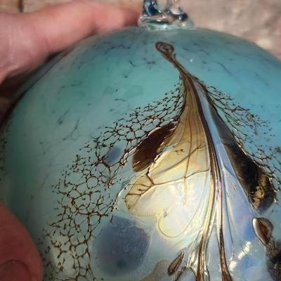 Sale Photo Thumbnail #105: Gorgeous Hand Blown Art Glass Balls made by Borowski Poland.