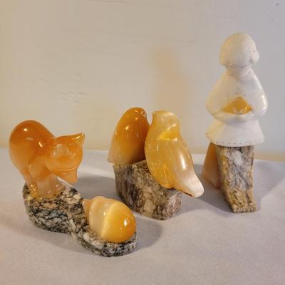 Three Calcite Figurines (K-EL)