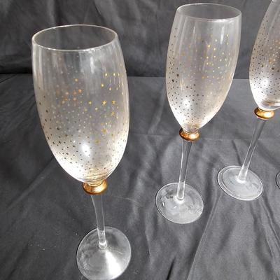 Sparkling MCM Champagne Flutes & Shot Glasses (K-JS)