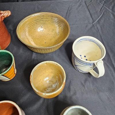 Handmade Pottery Bowls & Cups (K-JS)