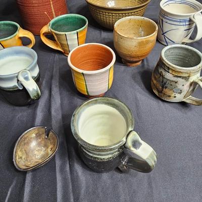 Handmade Pottery Bowls & Cups (K-JS)