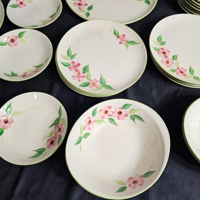 Set of 'Posie Pink' Handpainted China by Maruta of Japan (K-JS)