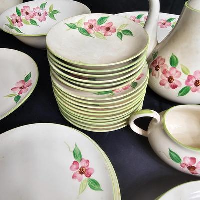 Set of 'Posie Pink' Handpainted China by Maruta of Japan (K-JS)