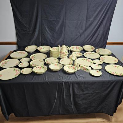 Set of 'Posie Pink' Handpainted China by Maruta of Japan (K-JS)