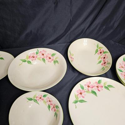 Set of 'Posie Pink' Handpainted China by Maruta of Japan (K-JS)