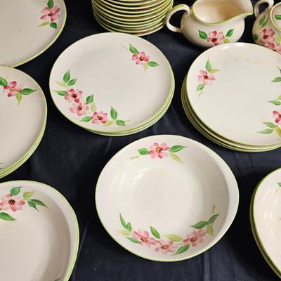 Set of 'Posie Pink' Handpainted China by Maruta of Japan (K-JS)