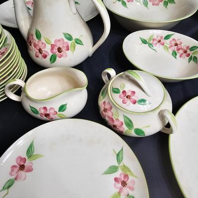 Set of 'Posie Pink' Handpainted China by Maruta of Japan (K-JS)