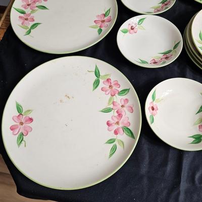 Set of 'Posie Pink' Handpainted China by Maruta of Japan (K-JS)