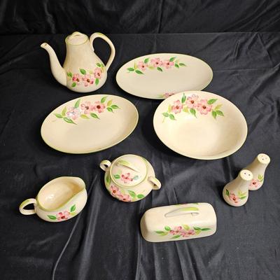 Set of 'Posie Pink' Handpainted China by Maruta of Japan (K-JS)