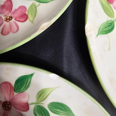 Set of 'Posie Pink' Handpainted China by Maruta of Japan (K-JS)