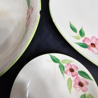Set of 'Posie Pink' Handpainted China by Maruta of Japan (K-JS)