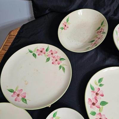 Set of 'Posie Pink' Handpainted China by Maruta of Japan (K-JS)