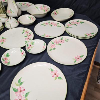Set of 'Posie Pink' Handpainted China by Maruta of Japan (K-JS)