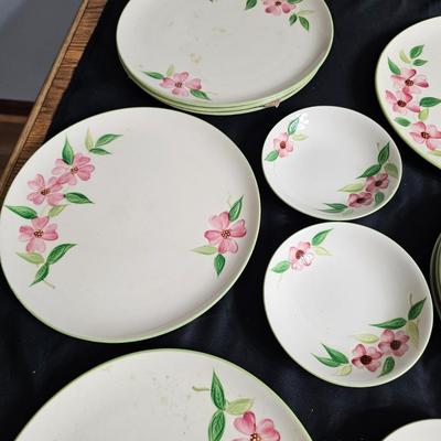 Set of 'Posie Pink' Handpainted China by Maruta of Japan (K-JS)