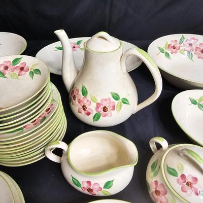 Set of 'Posie Pink' Handpainted China by Maruta of Japan (K-JS)