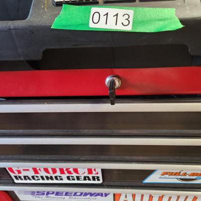 Craftsman 5 Drawer Tool Cabinet w Sliding Top w key Includes contents shown