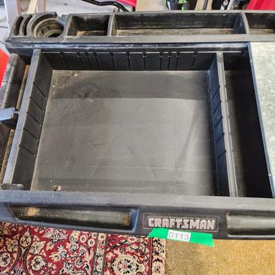 Craftsman 5 Drawer Tool Cabinet w Sliding Top w key Includes contents shown