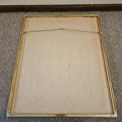 Pair of Gold Framed Asian Landscape Prints (LR-JS)