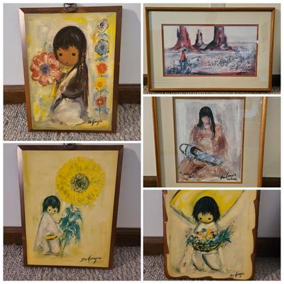 Five Native American Prints by DeGrazia (LR-JS)
