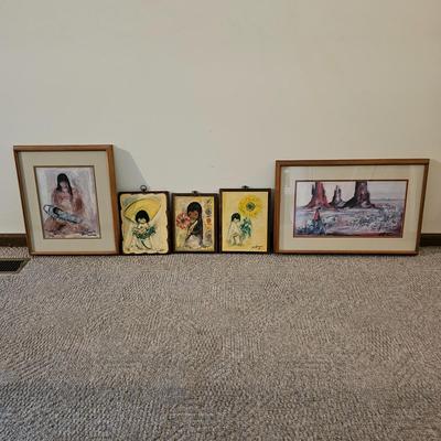 Five Native American Prints by DeGrazia (LR-JS)