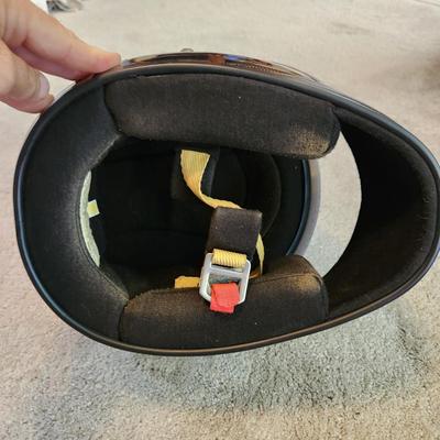 Vintage G-Force Racing Gear Helmet Black Flame L SA2010