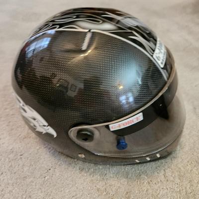 Vintage G-Force Racing Gear Helmet Black Flame L SA2010