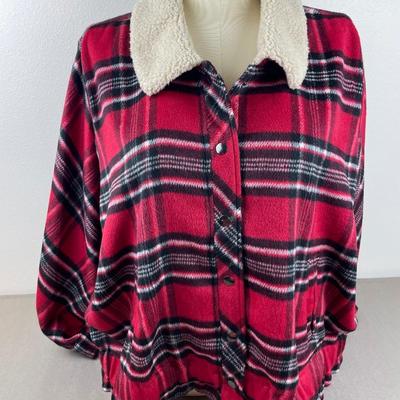 New CJ. Banks Plaid Snap Jacket 2X