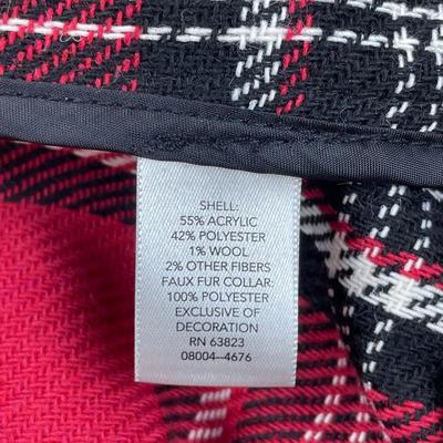 New CJ. Banks Plaid Snap Jacket 2X