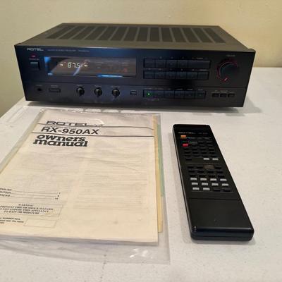 Rotel RX-950AX Receiver – Tested, Includes Remote & Owner’s Manual