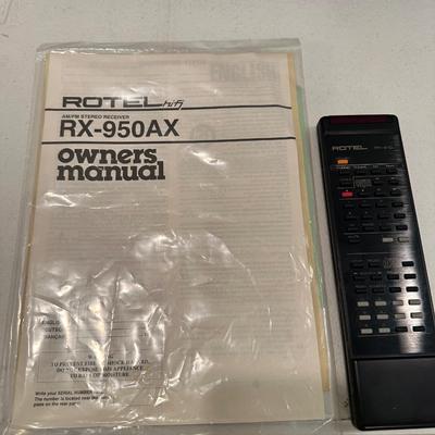 Rotel RX-950AX Receiver – Tested, Includes Remote & Owner’s Manual