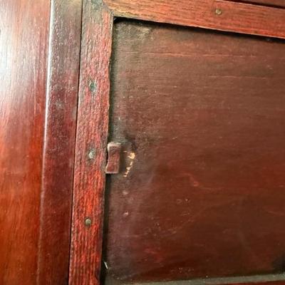 Antique Porcelain Tile In Wood Frame - Over 100 years old!