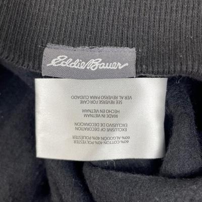 New Men’s Eddie Bauer Black Crew Neck Sweatshirt XL