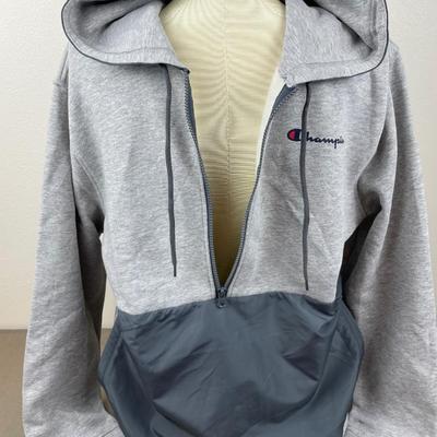 New Men’s Champion 1/2 Zip Hoodie Large