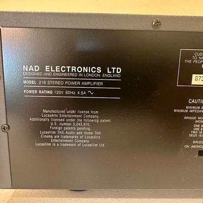 NAD 216 THX Stereo Power Amplifier – High-Performance THX 216