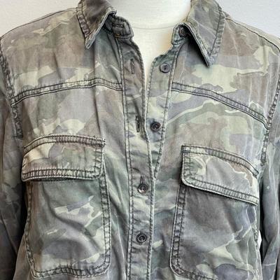 Anthropologie Montana Camo soft button down Shirt 10