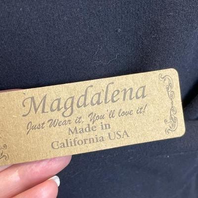 Black Knit Tunic Double Front Zip New XL 16